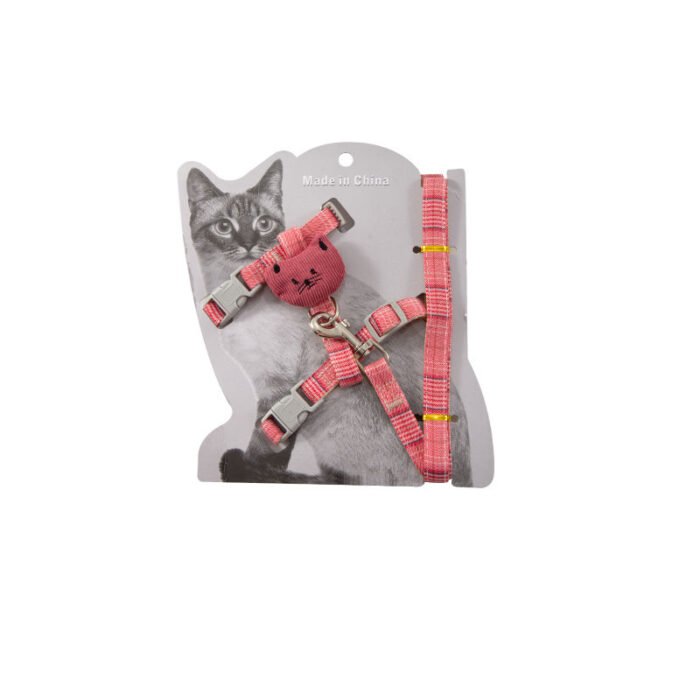 宠物牵引猫咪工字可爱卡通风格背牵引绳猫咪牵引绳