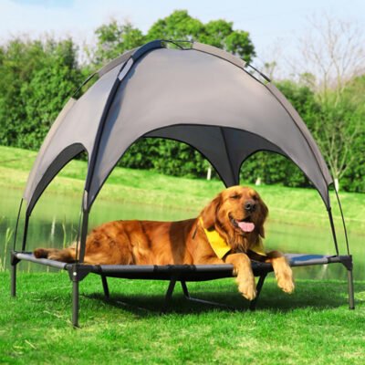 KR-1002CX_img-01 拆卸款带顶棚狗床