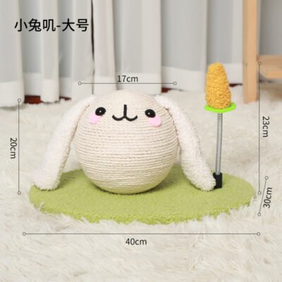 玩具小爬架系列 小兔子猫抓球（大号）（JSMM-MF18）