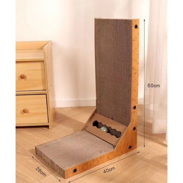 L型立柱猫爪板（带铃铛球）（JSMM-MK012）