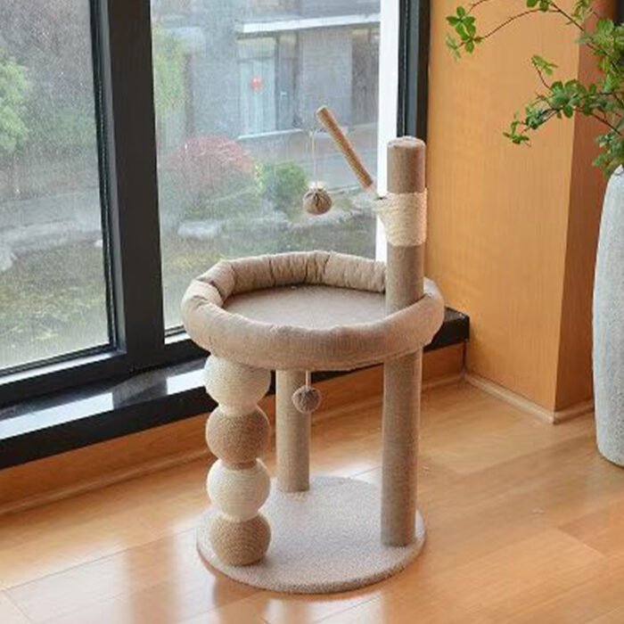 玩具小爬架系列 双层四球猫爬架 升级款（JSMM-MP17-K）