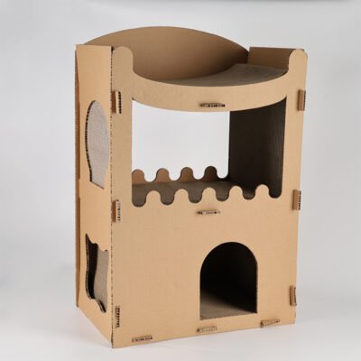 MW09 瓦楞纸系列猫窝-猫别墅(WZJT-MW09)