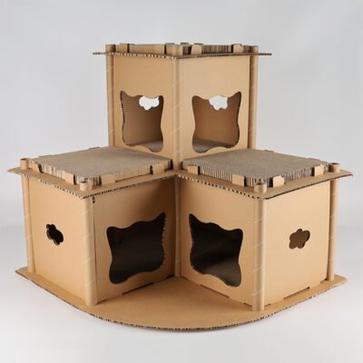 MW10 瓦楞纸系列猫窝-猫别墅(WZJT-MW10)