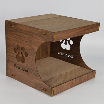 MW22 半圆木板猫窝(WZJT-MW22)