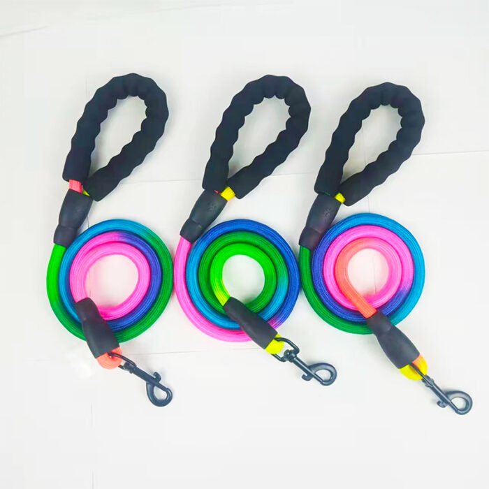 七彩纹路牵引绳0.6cm*120cm（MY-1053）