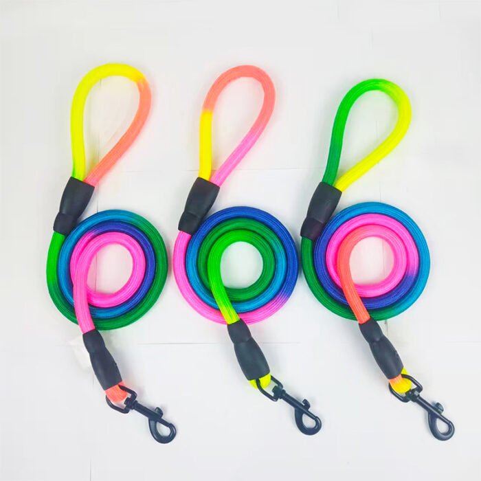 七彩纹路牵引绳0.8cm*120cm（MY-1058）