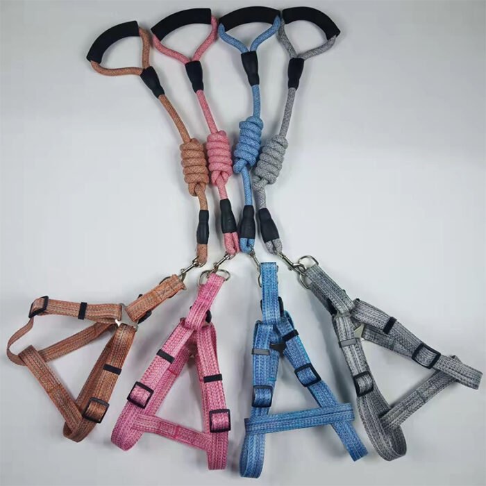 亚麻圆绳+亚麻胸背+（短把手款）S（MY-1100）