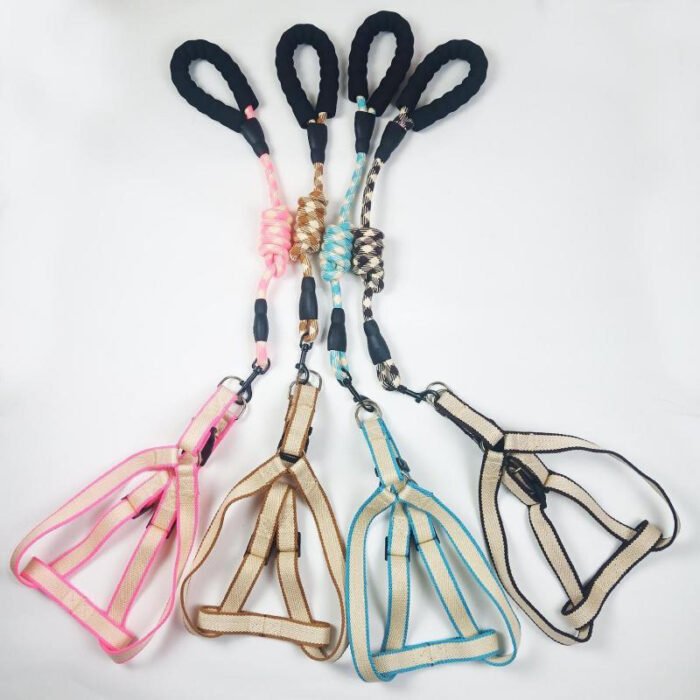 涤棉圆绳+涤棉胸背+（长海绵把手款）M（MY-1113）