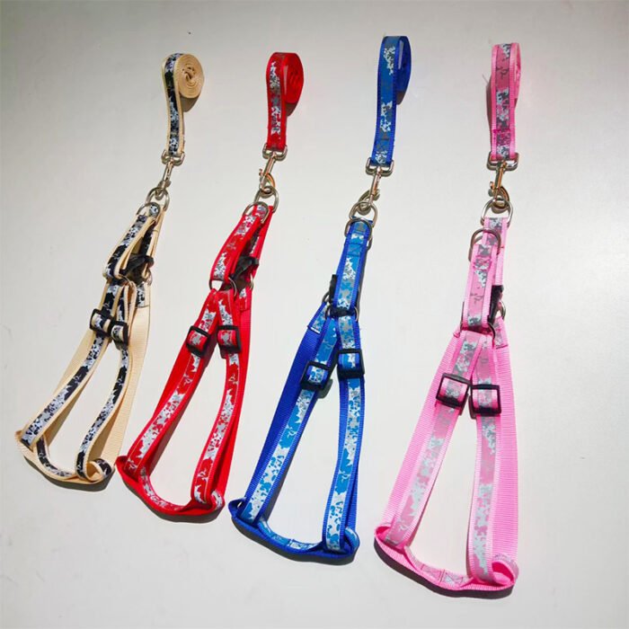 双反光纹扁绳+反光胸背XL（MY-1169）