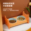 宠物双碗耐用方便防黑下巴倾斜护颈加深加宽大容量猫咪碗宠物用品
