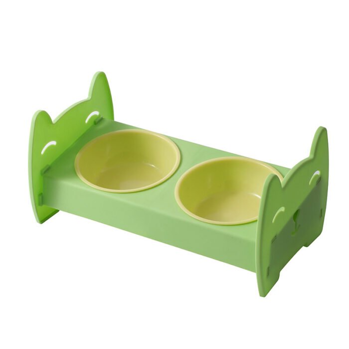 宠物双碗耐用方便防黑下巴倾斜护颈加深加宽大容量猫咪碗宠物用品