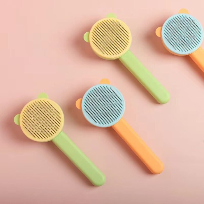 新款小熊梳子清洁美容去毛不伤肤方便简易好用宠物梳子宠物用品