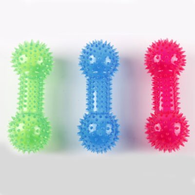 宠物玩具系列 TPR刺哑铃（SY055）