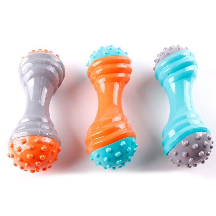 宠物玩具系列 拼色杠铃大号（SY128）