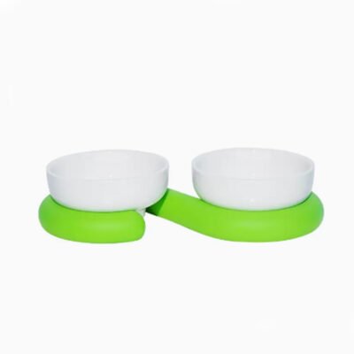 TM202210191932 2个白色碗+1个绿色双碗底座(ZEZE-TM202210191932)