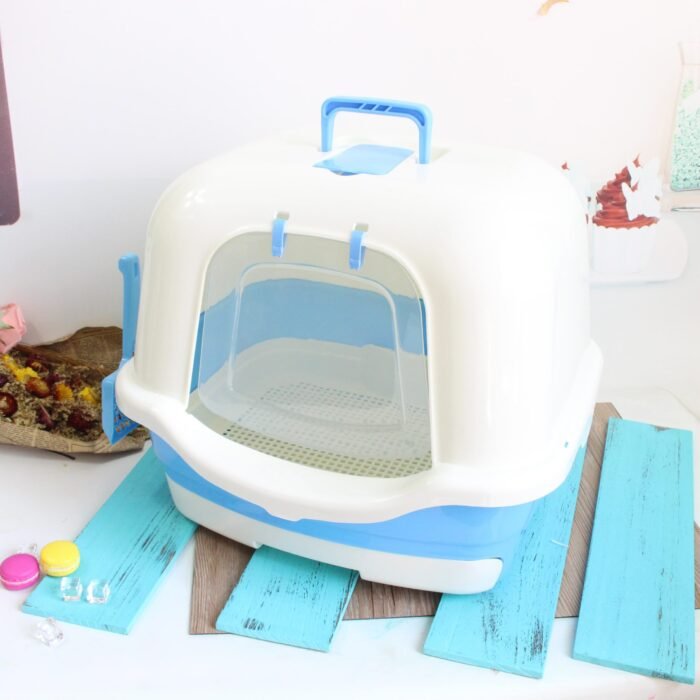 大号全封闭抽屉网格猫砂盆