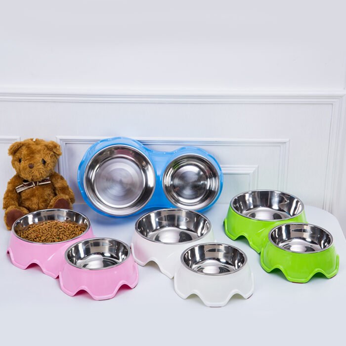 不锈钢波浪形双碗