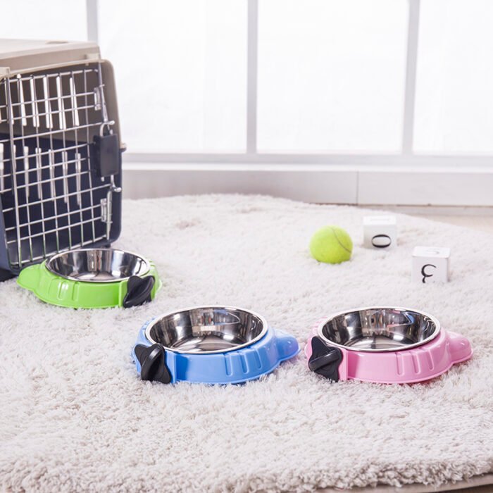 猫头型喂食盆挂碗