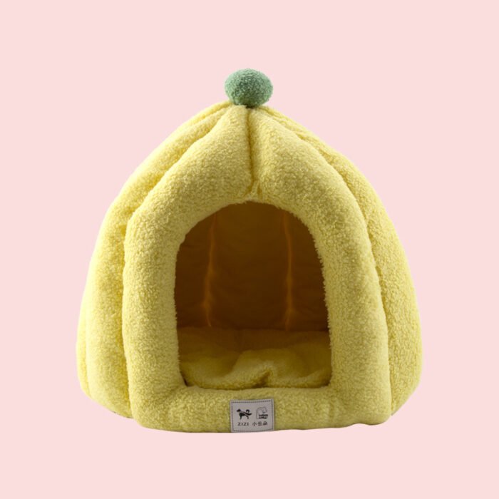 香蕉造型宠物用品蒙古包猫窝可爱耐用方便舒适猫猫小窝