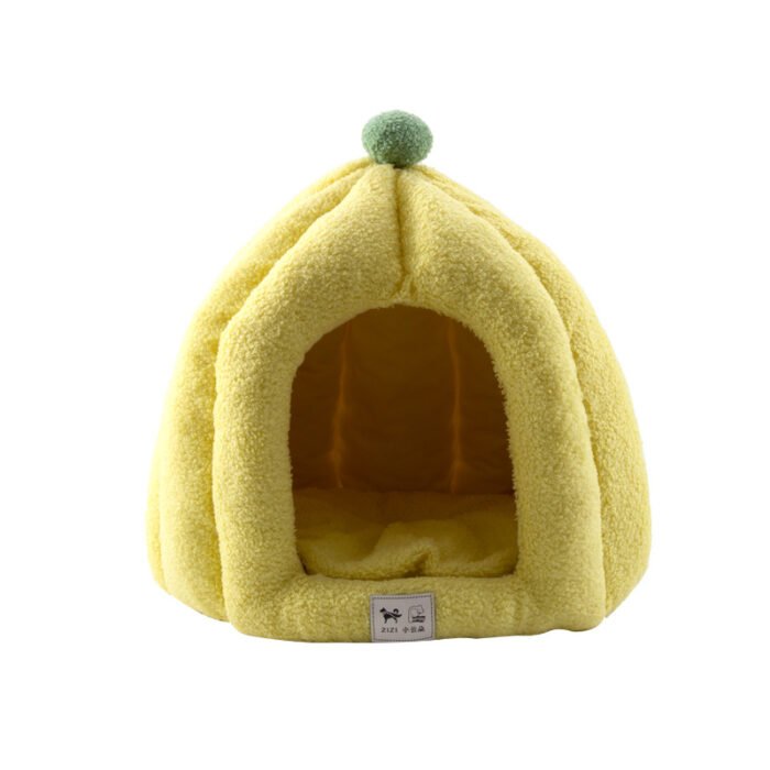 香蕉造型宠物用品蒙古包猫窝可爱耐用方便舒适猫猫小窝
