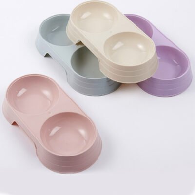 cw203 小号双格宠物双碗(TZSJ-cw203)