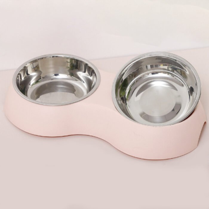 牛皮纹理不锈钢双碗（TZSJ-cw313c）