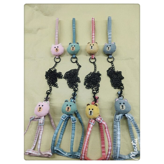 充棉布朗熊铁链牵引绳（YX）