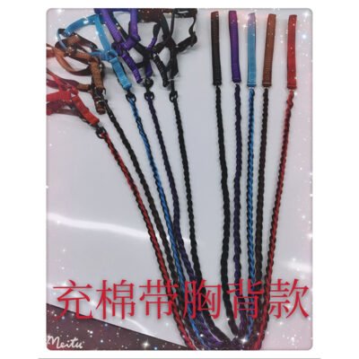 加棉带铁链穿绳款牵引绳（YX）