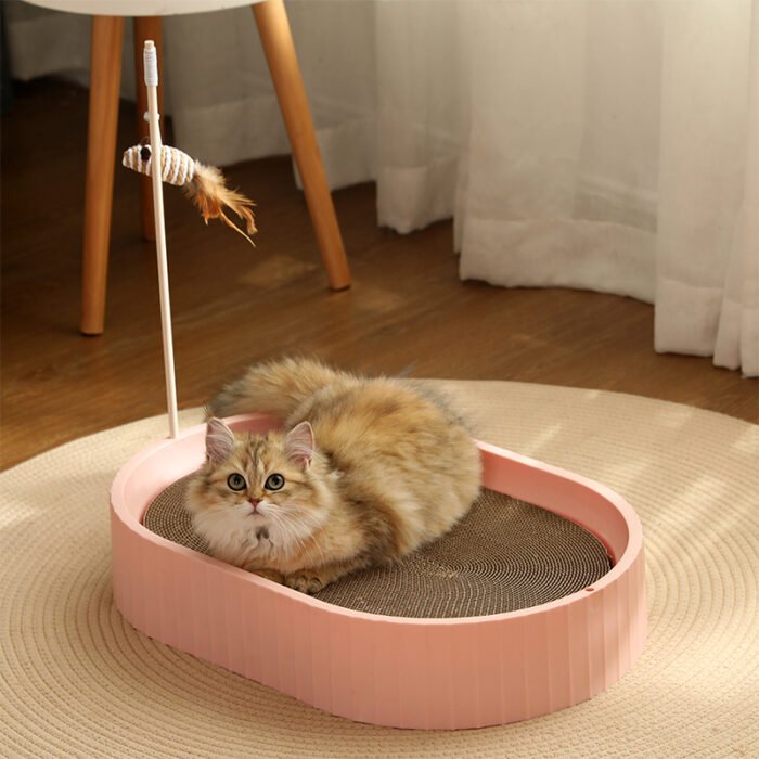 椭圆猫窝（可插逗猫棒）平板款TY-2（JZCQ）