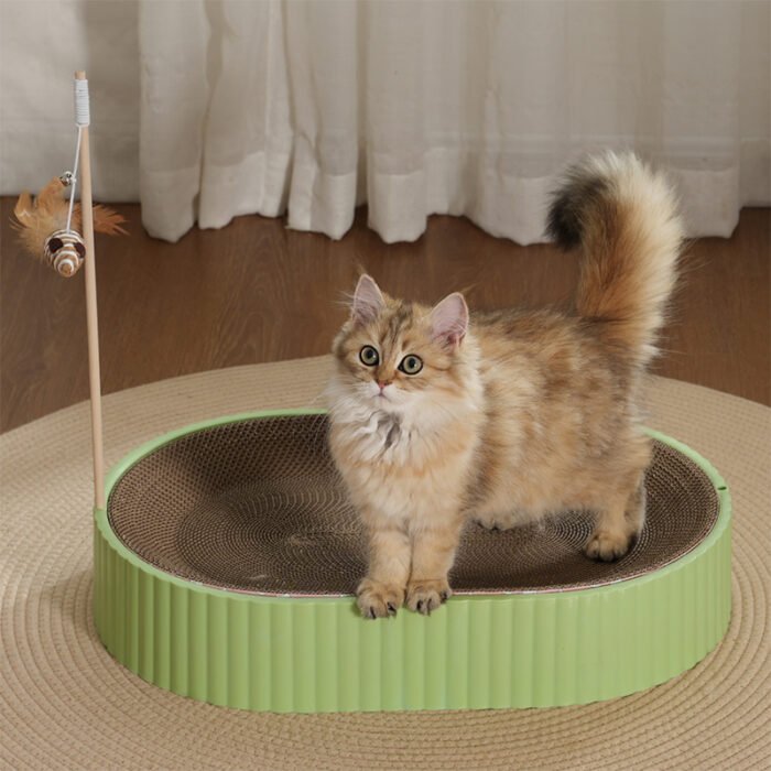 椭圆猫窝（可插逗猫棒）弧面款TY-1（JZCQ）