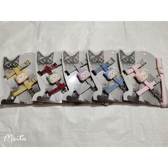 缝布素色贴布猫猫链（YX）